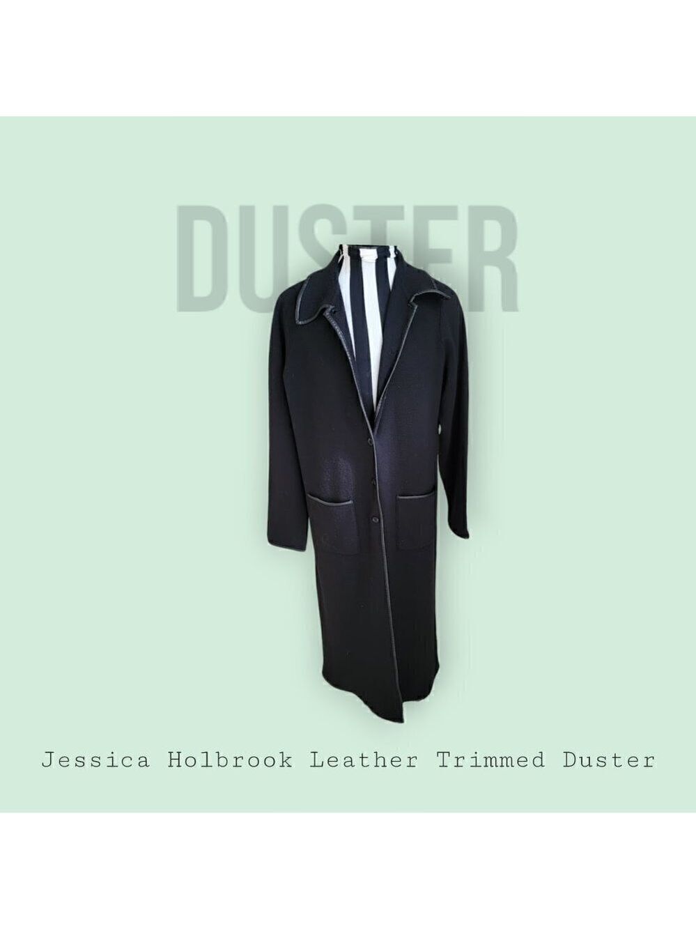 Jessica Holbrook Black Duster Cardigan - IN STYLE NOW